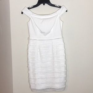 White cocktail/bridal shower dress